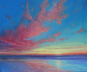 As Evening Falls, 2019 (Olie on Canvas)