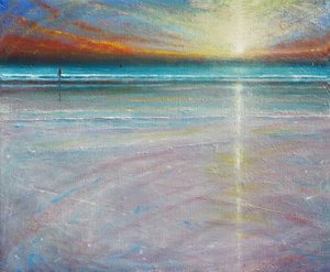 Stillness of Evening, 2020 (Olie on Canvas) af Derek Hare