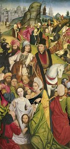 Sankt Veronica og en gruppe riddere