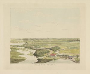 Udsigt over landskabet øst for Nijmegen Mod øst (titel på objekt) Seværdigheder omkring byen Nijmegen (serietitel) Geldersch panorama eller rund udsigt over livet tegnet på belvedere i Nymegen (serietitel)