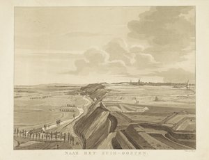 Udsigt over landskabet sydøst for Nijmegen Mod sydøst (titel på objekt) Seværdigheder omkring byen Nijmegen (serietitel) Geldersch panorama eller rund udsigt over livet tegnet på belvedere i Nymegen (serietitel)