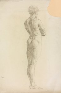 Et studie af en mandlig figur af Derwent Lees