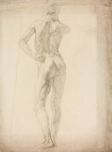 Et studie af en mandlig figur af Derwent Lees