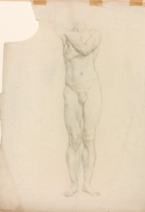 Et studie af en mandlig figur af Derwent Lees