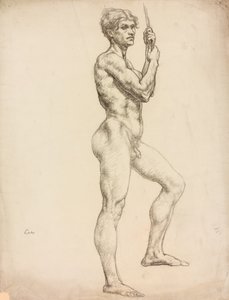 Et studie af en mandlig figur af Derwent Lees