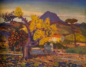 Pæretræ i blomst, 1913 1932