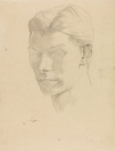 Portræt af en mand, ca. 1906-08 (blyant på papir)