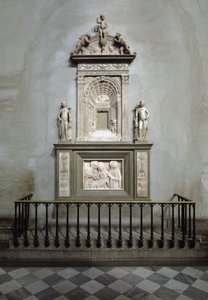 Marmor Tabernacle af Desiderio da Settignano (ca. 1430-1464) (Nadverens alter, marmor tabernakel) 1461 Firenze, San Lorenzo kirken (kirken Sankt Laurentius) Italien