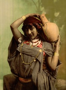 En beduinsk kvinde, Tunis, Tunesien