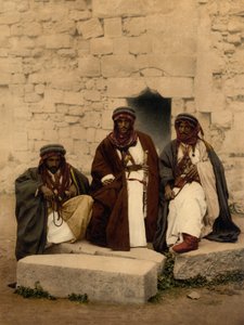 Beduiner i Jordan-distriktet, Det Hellige Land af Detroit Photographic Co.