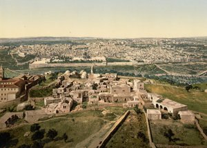 Generelt billede, Jerusalem, Det Hellige Land, ca. 1890-c. 1900 (fotokromtryk) af Detroit Photographic Co.