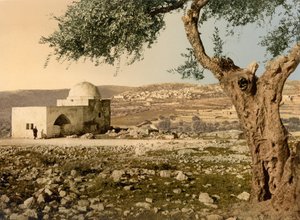 Rachels grav, Jerusalem, Det Hellige Land, ca. 1890-c. 1900 (fotokromtryk)