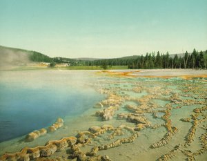Sapphire Pool, Yellowstone National Park, ca. 1902 (photochrom) af Detroit Photographic Co.