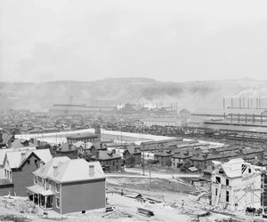 Carnegie Steel Plant, Homestead, Pennsylvania, ca. 1905 af Detroit Publishing Co.