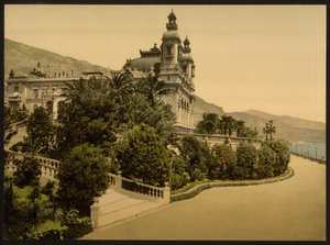 Kasinoindgang, Monte Carlo, Riviera, Monaco af Detroit Publishing Co.