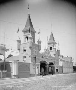 Indgang til Paragon Park, Nantasket Beach, ca. 1905 (s/h-foto) af Detroit Publishing Co.
