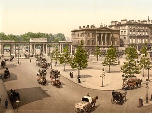 Hyde Park Corner, London, ca. 1890-1900 af Detroit Publishing Co.