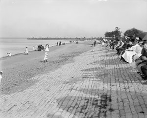 Foran den tyske bygning., Jackson Park, Chicago, ca. 1900 af Detroit Publishing Co.