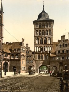 Tower Arch, Lubeck, Tyskland, ca. 1900 af Detroit Publishing Co.