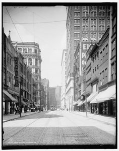 Wood Street, Pittsburgh, Pa. af Detroit Publishing Co.