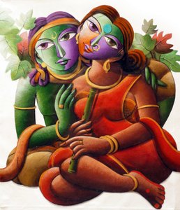 Et farverigt indisk par af Dhananjoy Mukherjee