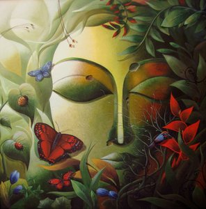 Den fredfyldte buddhanatur af Dhananjoy Mukherjee