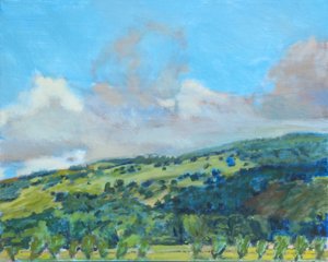 Calif Hills, 2006 (pastel på papir)