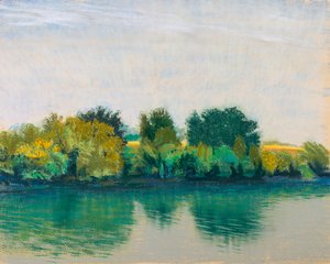 Quiet River, 2017 (pastel på papir)