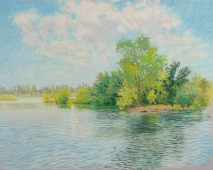 River Island, 2017 (pastel på papir)
