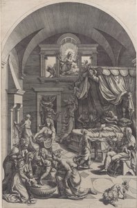 Johannes Døberens fødsel, 1555-88.