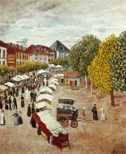 "" Dax-marchen i Landes "" Maleri af Dario de Regoyos og Valdes (1875-1913) Privat samling