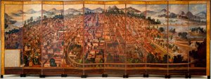 Byen Mexico, ca 1690. af Diego Correa