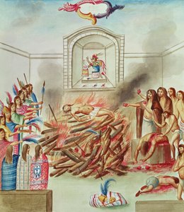 Tome 3 fol. 132, A Human Sacrifice, fra 