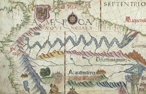 Det nordlige Sydamerika, detalje fra et verdensatlas, 1565