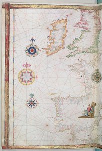 De britiske øer og Iberia, detalje fra et verdensatlas, 1565
