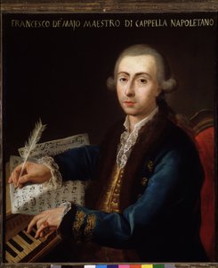 Portræt af Gian Francesco de Majo (1732-1770) italiensk komponist