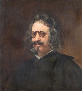 Francisco Gomez de Quevedo y Villegas af Diego Rodriguez de Silva (studio of) Velazquez