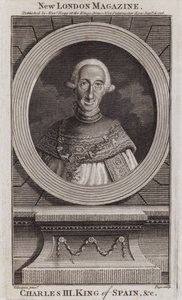 Karl III, konge af Spanien af Diego Rodriguez de Silva y (after) Velazquez