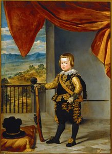 Spædbarnet Baltasar Carlos ... (maleri på lærred) af Diego Rodriguez de Silva y Velazquez
