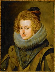 Infanta Maria, dronning af Ungarn ... (maleri på lærred) af Diego Rodriguez de Silva y Velazquez
