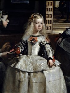 Las Meninas, Detalje : Margarita Teresa omgivet af tjenere og hofdværge