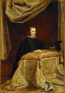 Filip IV af Spanien, bedende ... (maleri på lærred) af Diego Rodriguez de Silva y Velazquez