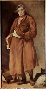Portræt af Æsop, græsk forfatter (olie på lærred af Diego Velázquez
