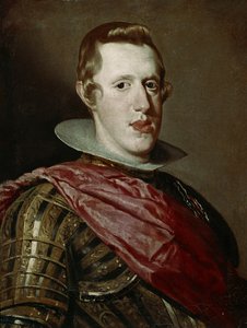 Portræt af Filippo IV af Spanien med rustning, ca. 1625-1628 (olie på lærred)