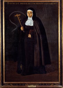 Portræt af mor Jeronima de la Fuente. Maleri af Diego Rodriguez de Silva y Velasquez (1599-1660) af Diego Velázquez