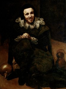 Portræt af Buffone Calabacillas, ca. 1639 (olie på lærred) af Diego Rodriguez de Silva y Velazquez