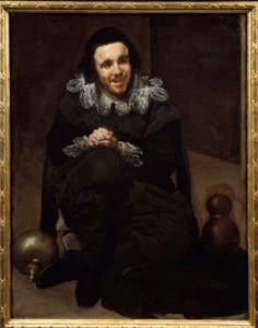 Portræt af Jester Don Juan Pumpkins. Maleri af Diego Rodriguez de Silva og Velasquez (1599-1660) af Diego Velázquez
