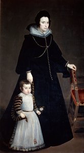 Dona Antonia Ifenarrietta og hendes søn, 1631 af Diego Velázquez