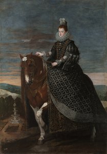 Ridesportræt af Margarita af Østrig 15841611, mellem 1630 og 1635 af Diego Velázquez
