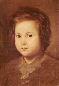 Hoved af et barn, 1650 af Diego Velázquez